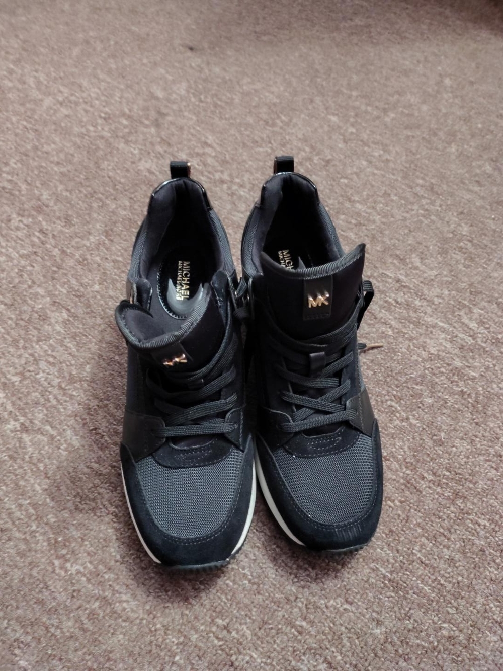 Michael Kors Black MK High-Top Sneakers